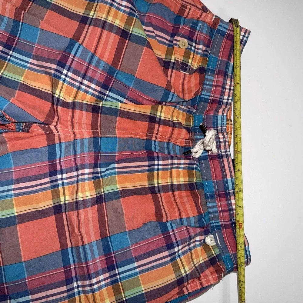 Polo Ralph Lauren Swim Trunks‎ Mens Medium Multicolor Plaid Madras Mesh Lined